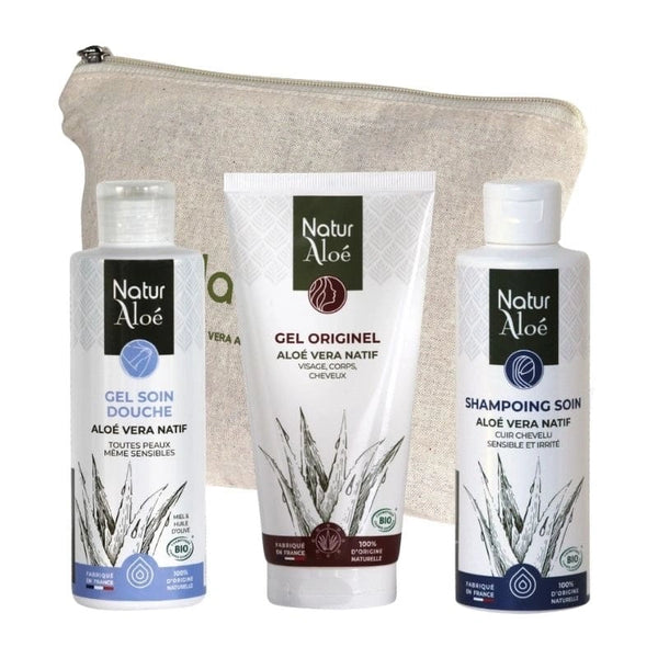 Coffret Hydratation à l’Aloé Vera – 3 Soins Corps & Cheveux – certifiés Bio – NaturAloé