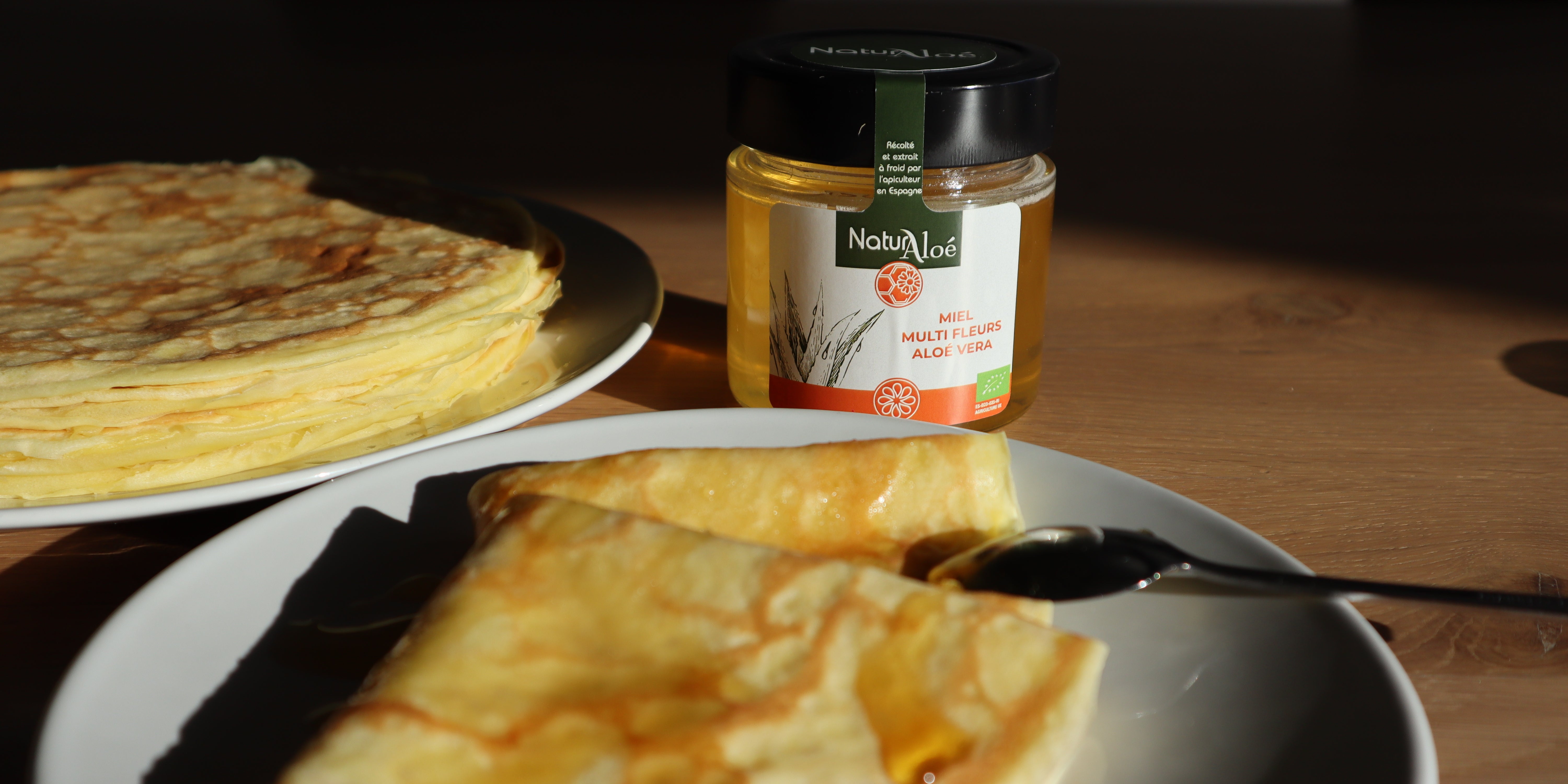 Recette de crêpes au miel d’Aloé Vera : Saines et savoureuses