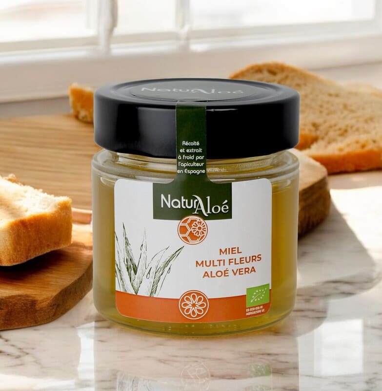 Miel multi-fleurs Aloe Vera certifié Bio – 250g