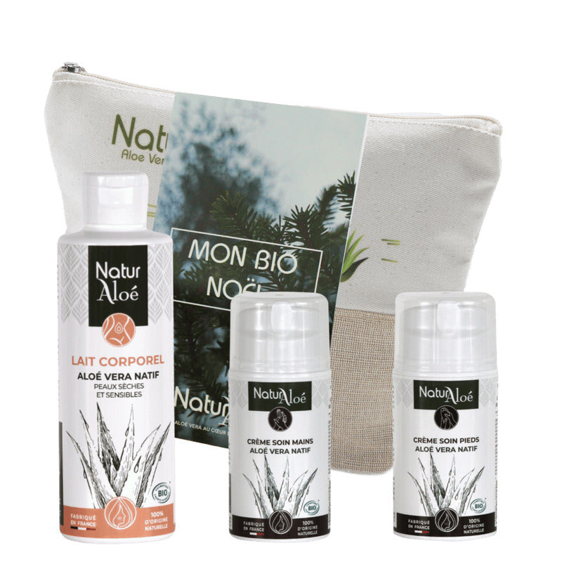 Routine Hivernale NaturAloé - Lait Corps, Crème Mains, Crème Pieds - NaturAloé