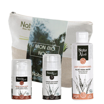 Routine Hydratation Visage & Corps NaturAloé - Lait Corps, Crème Visage, Crème Mains - NaturAloé