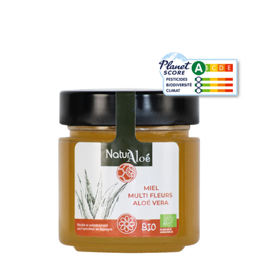 Miel multi-fleurs Aloe Vera certifié Bio – 250g