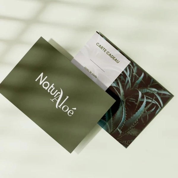 Carte cadeau NaturAloé – Soins & Cosmétiques à l'Aloé Vera Bio
