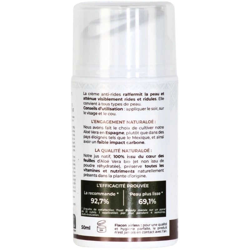 Crème anti-rides naturelle en flacon tube - NaturAloé