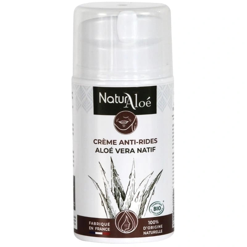 Tube de crème anti-rides à l’Aloé Vera bio - NaturAloé