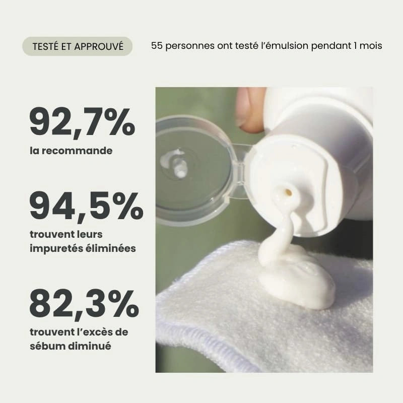 Emulsion nettoyante visage à l'Aloé Vera Bio - Testée et approuvée - NaturAloé