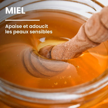 Ingrédient miel dans le gel douche soin - NaturAloé