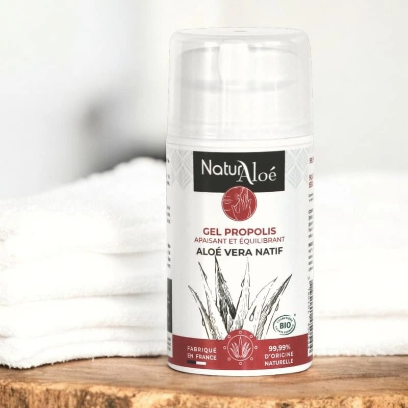 Ambiance salle de bain avec gel Propolis naturel - NaturAloé