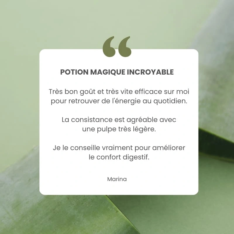 Jus d'Aloé Vera Bio et Demeter - Avis clients - NaturAloé