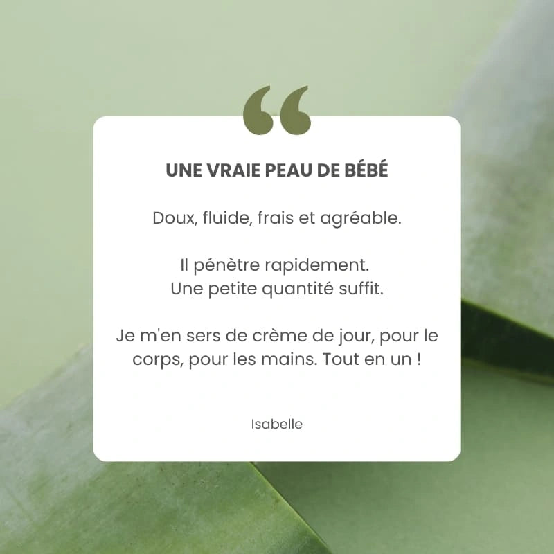 Lait corps hydratant à l'Aloé Vera Bio - Avis clients - NaturAloé