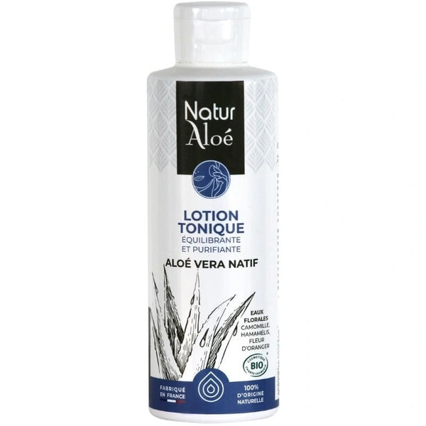 Lotion Tonique Visage à l’Aloé Vera 200ml – certifiée Bio – NaturAloé