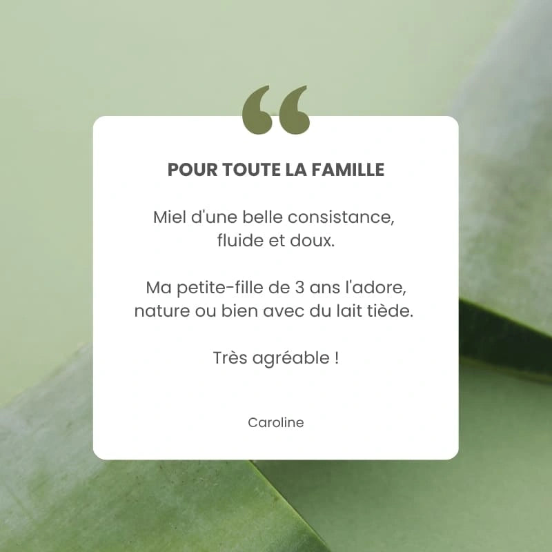 Miel d'Aloé Vera unique au monde - Avis clients - NaturAloé