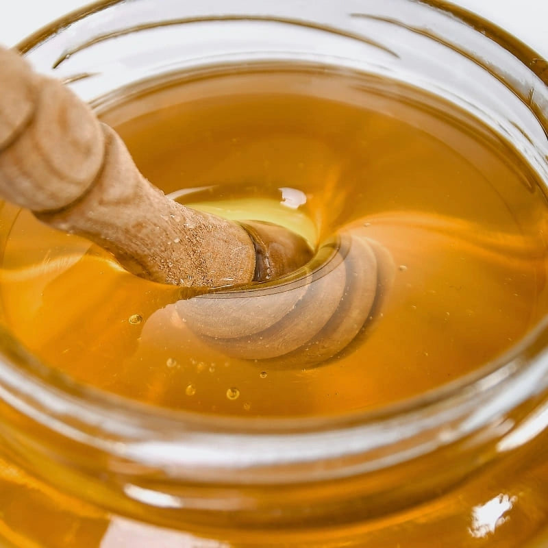 Miel d’Aloé Vera Bio – texture fondante sur une cuillère – NaturAloé