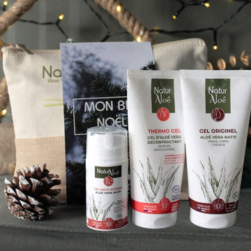 Coffret cadeau Noël homme routine cosmétique Aloé Vera Bio - NaturAloé