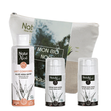 Routine Hivernale NaturAloé - Lait Corps, Crème Mains, Crème Pieds - NaturAloé