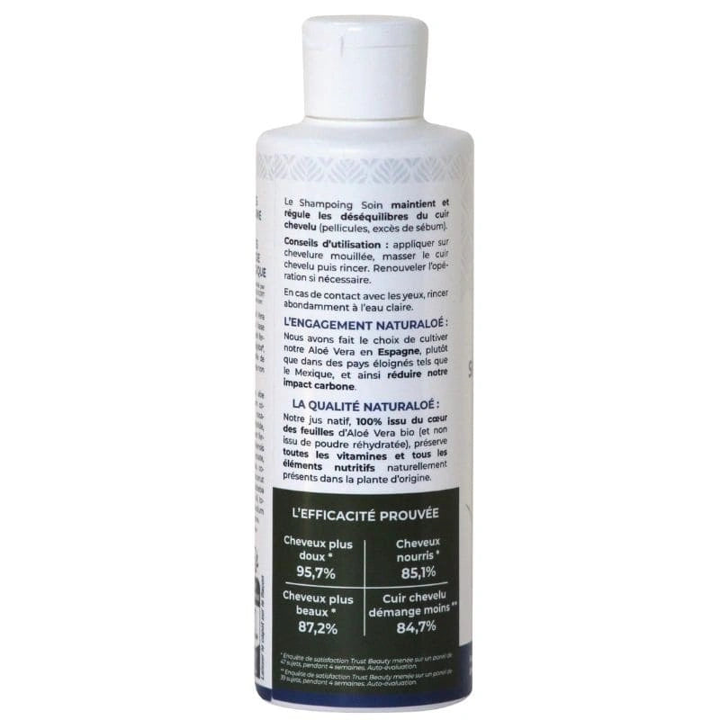 Shampoing Soin à l’Aloé Vera Bio – flacon de profil - Naturaloé